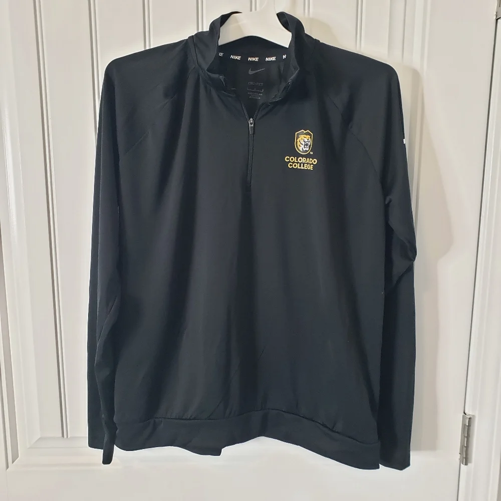 Nike Dri-Fit Colorado College Women's Pullover Half-Zip Size Large Color Black‎